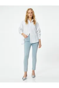 Koton Slim Fit High Waist Denim Trousers Elastic Pocket Cotton - Carmen Skinny Jeans #9527976