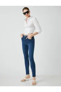 Koton Slim-fit úzke nohavice s vysokým pásom - Carmen Jean