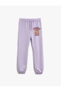 Koton Printed Jogger Sweatpants With Pockets, Tie Waist Elasticated #5647928