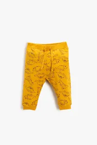 Koton Baby Boy Mustard Patterned Sweatpants