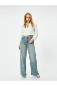 Koton Wide Leg Jeans Standard Waist - Bianca Wide Leg Jean #9617417