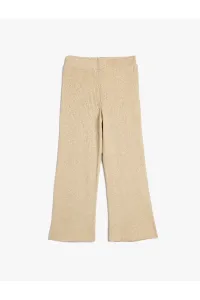 Koton Wide Leg Trousers Soft Textured Elastic Waist Camisole #8714040