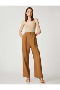 Koton Women's Clothing Trousers 3sak40011pw Camel Hair