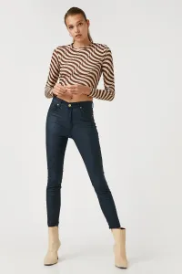 Koton Jeans Trousers Slim Cut High Waist Skinny Leg #4461243