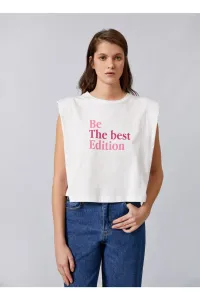Koton T-Shirt - Ecru - Regular fit #4870894