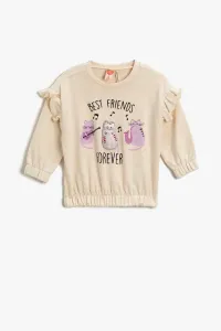 Koton Baby Girl Beige Sweatshirt #4460074