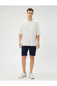 Koton Basic Oversize T-Shirt Pocket Detailed Crew Neck Half Sleeve #6223977