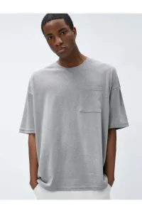 Koton T-Shirts - Grau - Oversize
