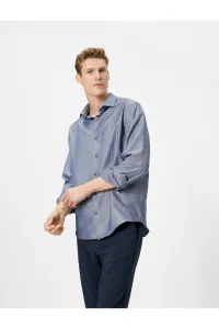 Koton Basic Shirt Long Sleeved Classic Collar Buttoned Non Iron