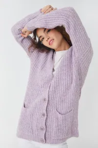 Koton Knit Cardigan With Button Long Sleeves