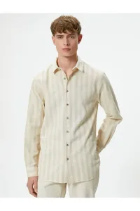 Koton Classic Collar Shirt Buttoned Long Sleeve Cotton