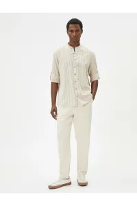 Koton Big Collar Shirt Buttoned Roll Up Sleeve Detail Cotton - #9055909