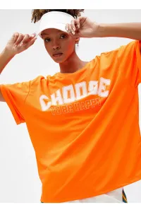 Koton Crew Neck Orange Women's T-Shirt 3sak10029nk #6313881
