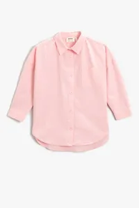 Koton 3/4 Sleeve Basic Shirt Cotton