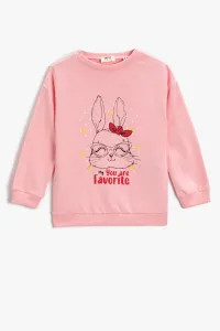 Koton Girls' Pink Sweatshirt