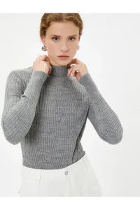 Koton Half Turtleneck Sweater Knitwear Slim Fit Cashmere Textured