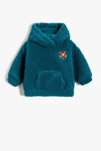 Koton Hooded Plush Kangaroo Pocket Sweatshirt #7783095