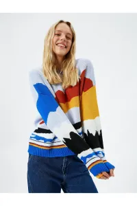 Koton Knitwear Sweater Crew Neck Long Sleeve Multicolor