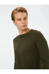 Koton Knitwear Sweater Crew Neck Textured Long Sleeve