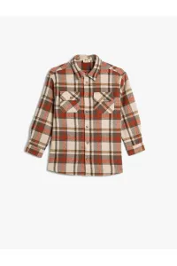 Koton Lumberjack Shirt Long Sleeve Buttoned Pocket Detailed