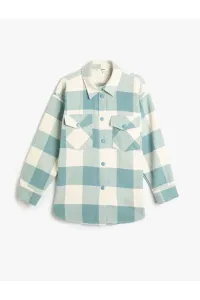 Koton Lumberjack Shirt Pocket Detailed Buttoned Comfortable Cut