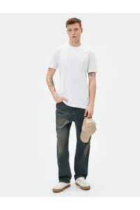 Koton Men's T-shirt 4sam10085hk White #9250545