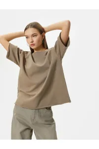 Koton Oversize T-Shirt Short Sleeve Crew Neck Cotton