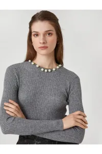 Koton Pearl detailný rebrovaný pletený sveter