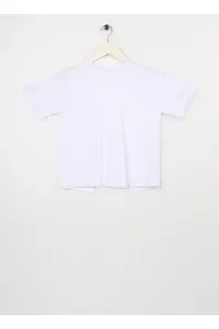 Koton Plain White Girl's T-shirt 3skg10123ak #5911900