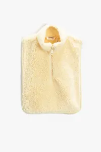 Koton Plush Poncho Standing Collar Half Zipper #7783956