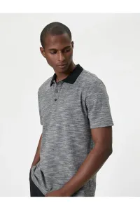 Koton Polo Neck T-Shirt Slim Fit Short Sleeve Buttoned #9360803