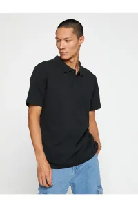 Koton Basic tričko Polo Neck Slim Fit s gombíkmi