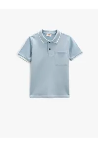 Koton Basic Polo T-Shirt with Short Sleeves and One Pocket