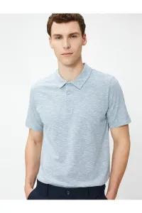 Koton Polo Neck T-shirt with Buttons, Short Sleeves #7550684