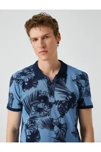 Koton Leaf Patterned Polo Neck T-Shirt