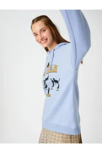 Koton Printed Hoodie and Sweatshirt with Fleece Inside #8680212