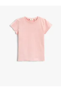 Koton Printed Short Sleeve T-Shirt. Cotton Crew Neck #4976123