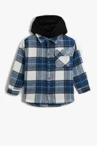 Koton Soft Textured Lumberjack Shirt with One Pocket