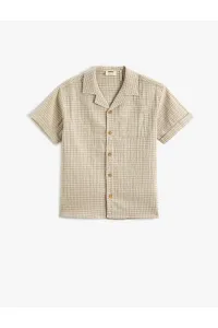 Koton Short Sleeve Shirt Single Pocket Buttoned #5998688