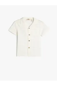 Koton Shirt Short Sleeve Pocket Detail Cotton