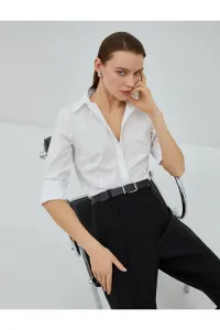 Koton Basic Long Sleeve Shirt with Stitching Detail
