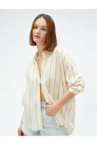 Koton Oversized Poplin Shirt With Long Sleeves