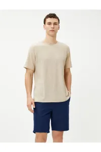 Koton Basic Chino Shorts with Tiered Legs and Buttons with Pocket