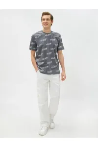 Koton Slogan Printed T-Shirt Crew Neck Short Sleeve Cotton #9155858
