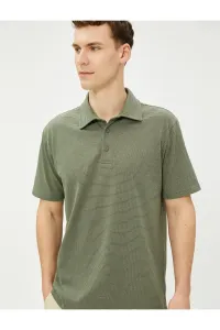 Koton Striped Polo T-Shirt Short Sleeve Buttoned