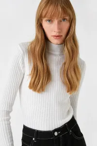 Koton Ribbed Knitwear Sweater High Neck Cashmere Textured