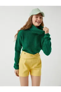 Koton Crop Sweater Turtleneck Long Sleeve