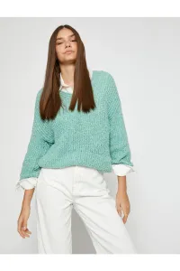 Koton Pletený sveter s výstrihom do V #5888200