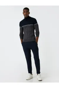 Koton Turtleneck Knitwear Sweater Color Block #5256501