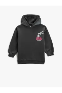 Koton Bugs Bunny And Lola Bunny On The Back Printed Hoodie & Sweatshirt With Shark #5648052